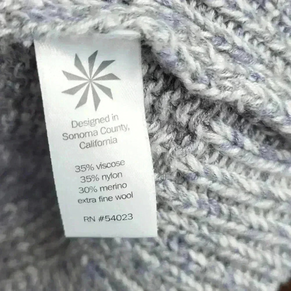 ATHLETA | Borealis Cowl Neck Sweater Chunky Knit Side Zip Size XS - Picture 10 of 10